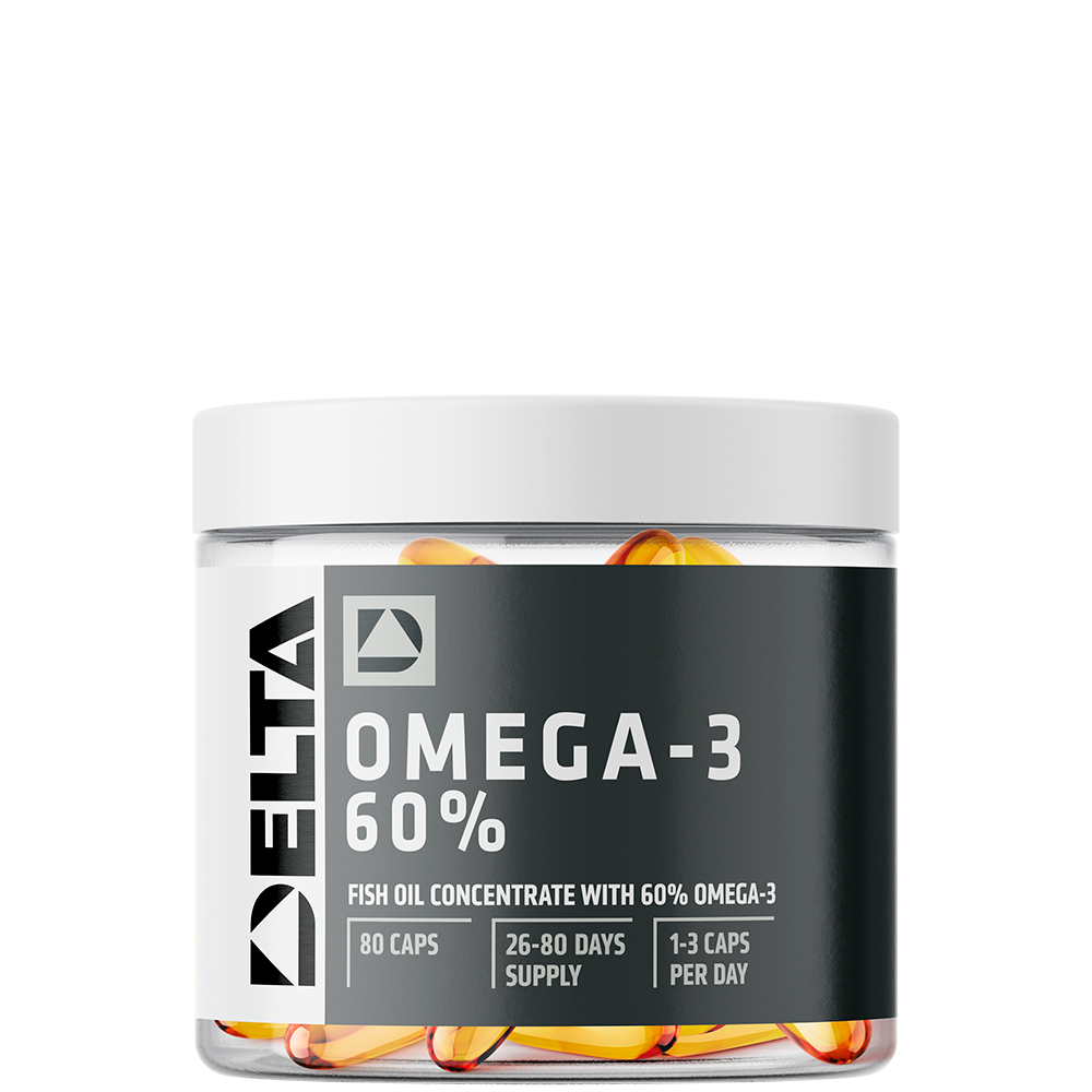 Omega-3 60% 80 kapslar - Delta Nutrition