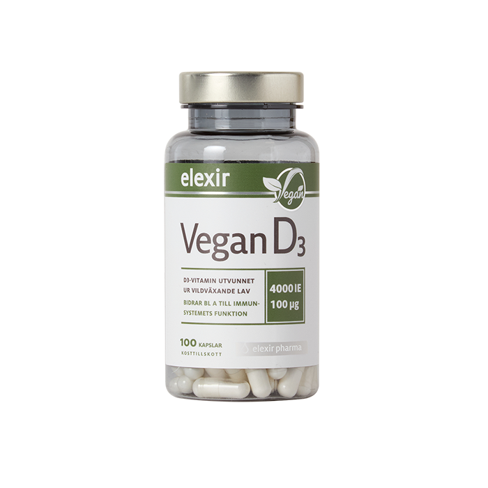 D3-vitamin Vegan 100 kapslar