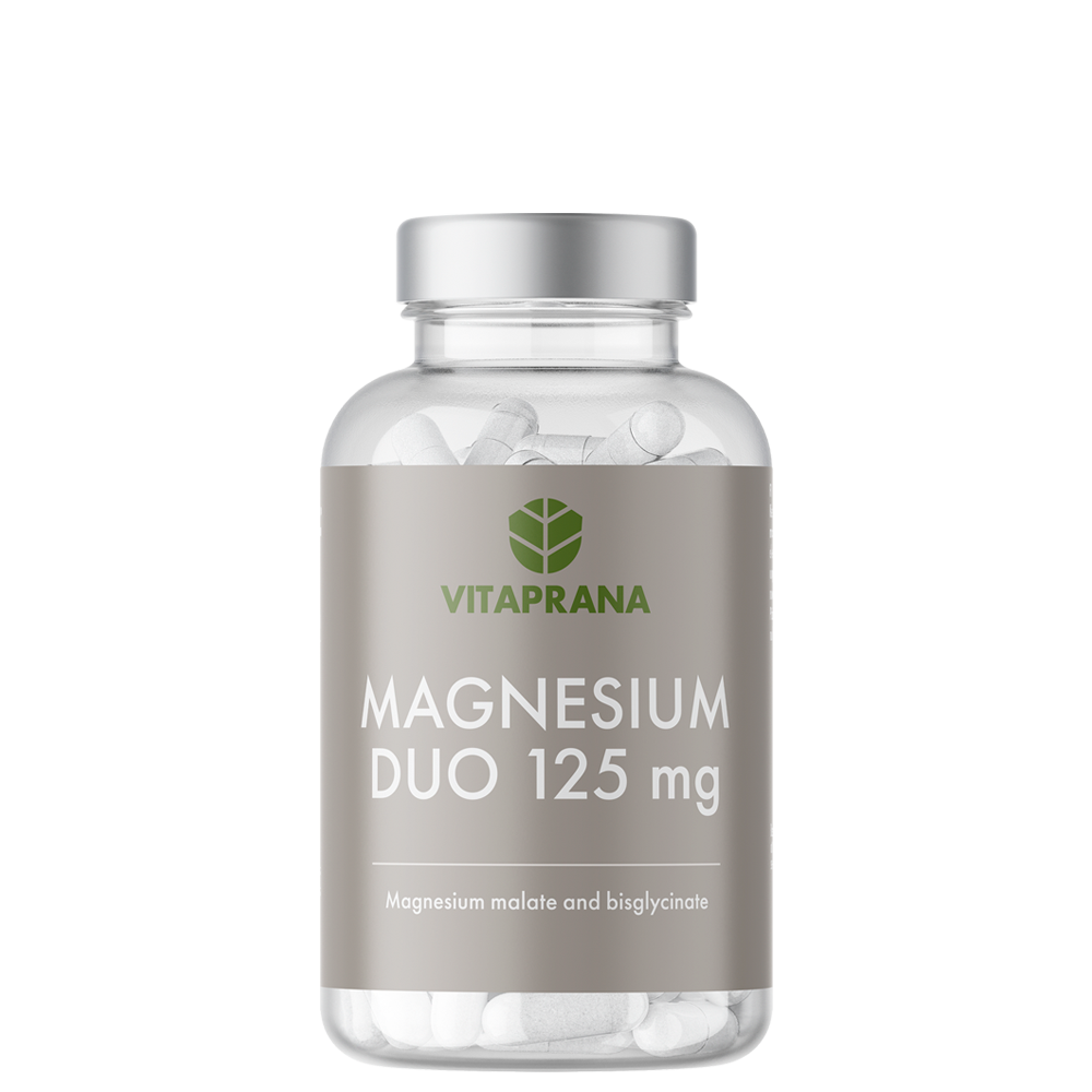 Magnesium Duo 125 mg 100 kapslar - Vitaprana