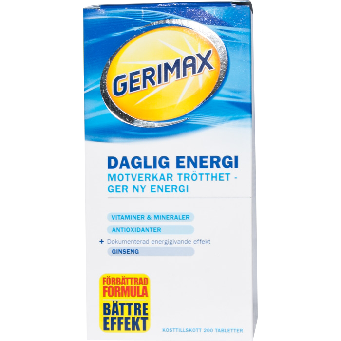 Bild av Gerimax Daglig Energi, 200 tabletter