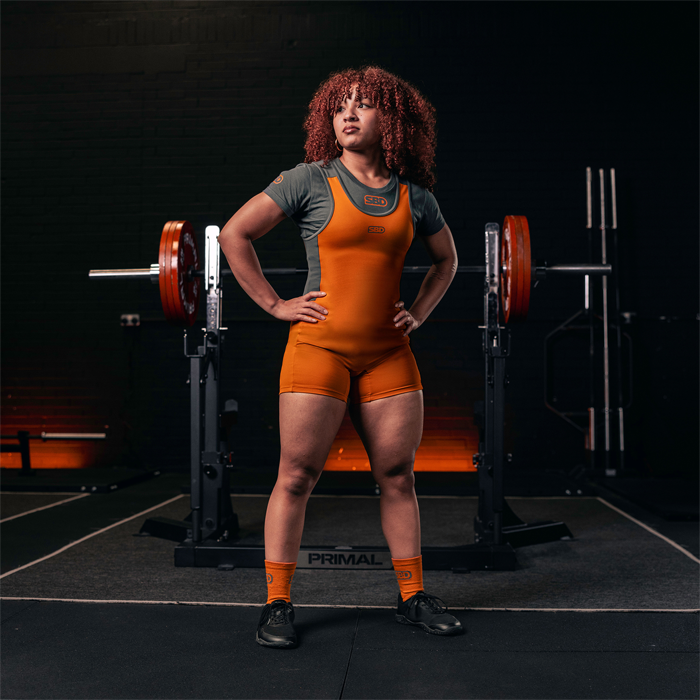 Forge Powerlifting Singlet Orange Women's, XS