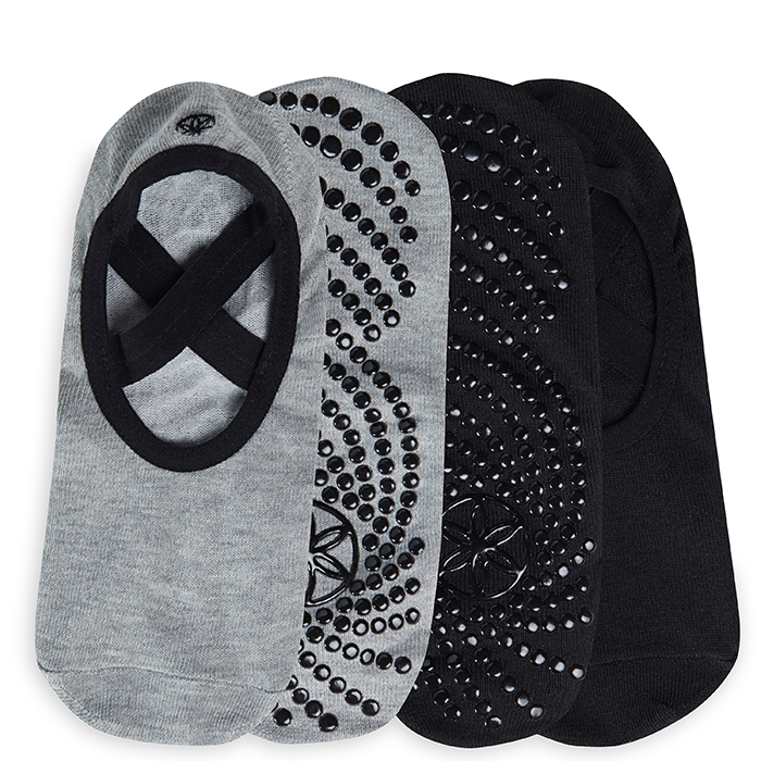 Grippy Yogastrumpor 2-pack