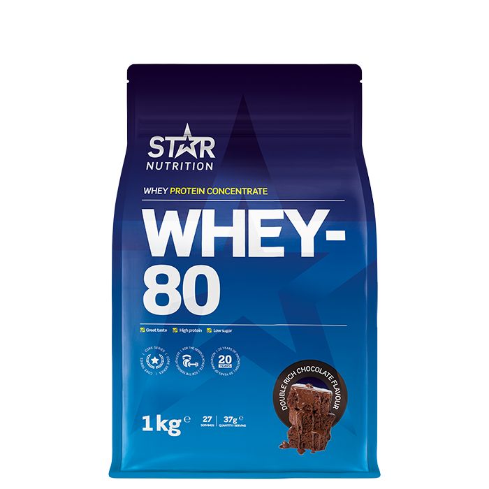 Whey-80 Vassleprotein 1 kg