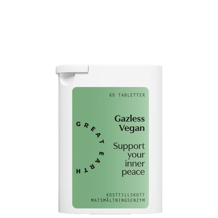 Gazless 60 tuggtabletter Kort datum