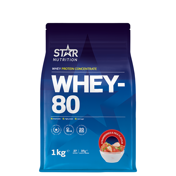 Whey-80 Vassleprotein 1 kg