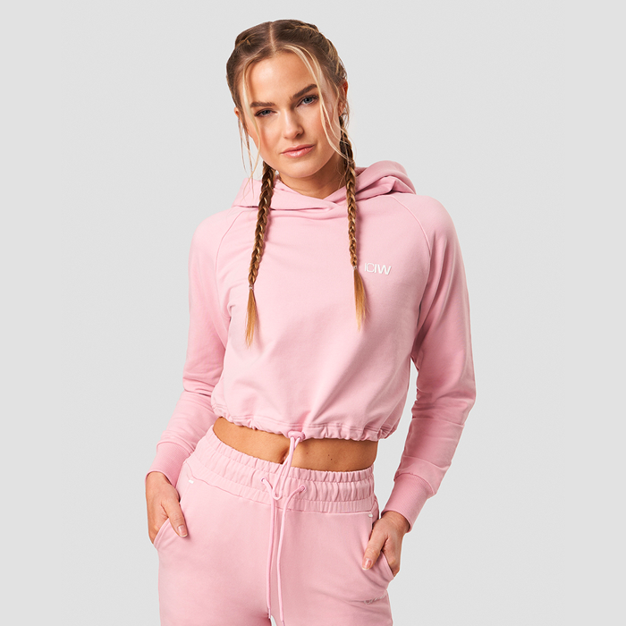 Bild av Adjustable Cropped Hoodie, Pink