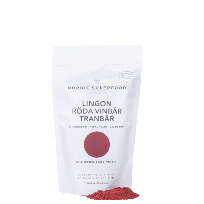 Bild av Nordic Superfood Red - lingon, Röda Vinbär, Tranbär, 175 g