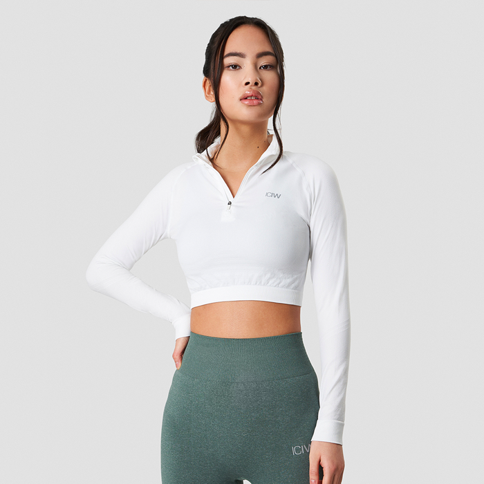 Bild av Define Cropped 1/4 Zip, White