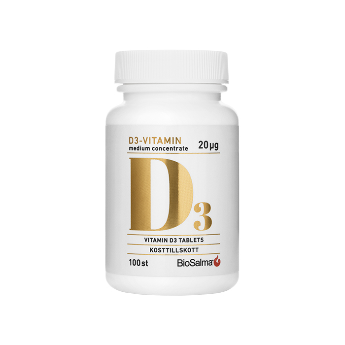 D3 vitamin medium concentrate 20ug 100 st