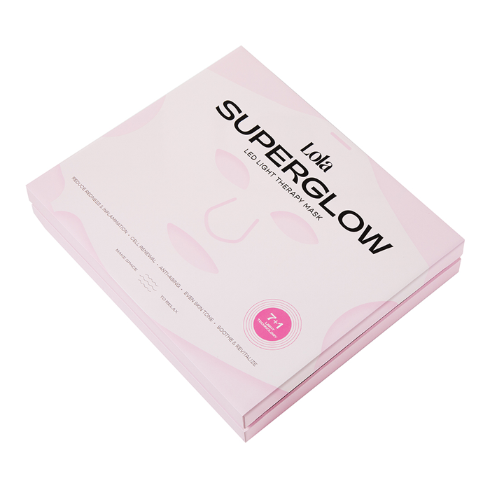 Glow Led Ansiktsmask Rosa