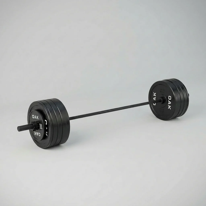 OAK Olympiskt Skivstångspaket 20 kg med 90 kg Viktskivor