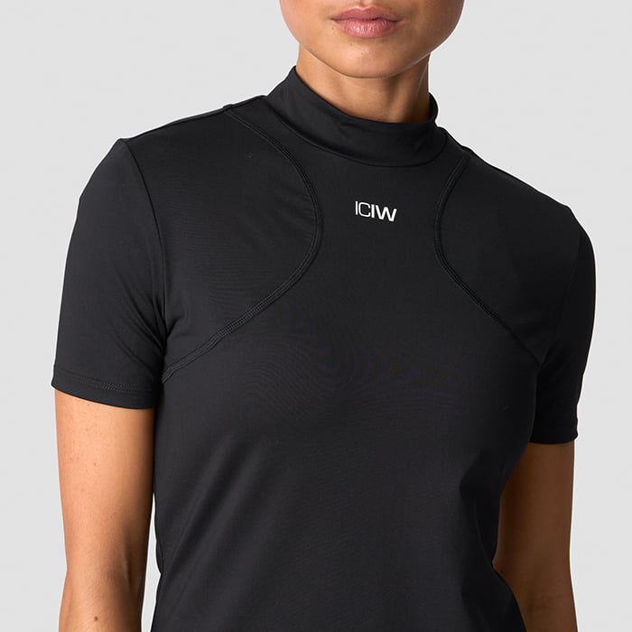 Contrast T-shirt Svart