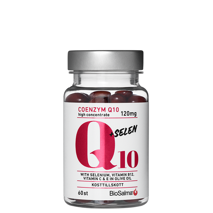Q10 Coenzyme 120mg + selen 60 kapslar