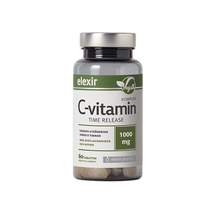 C-vitamin 1000 mg Time release 60 tabletter