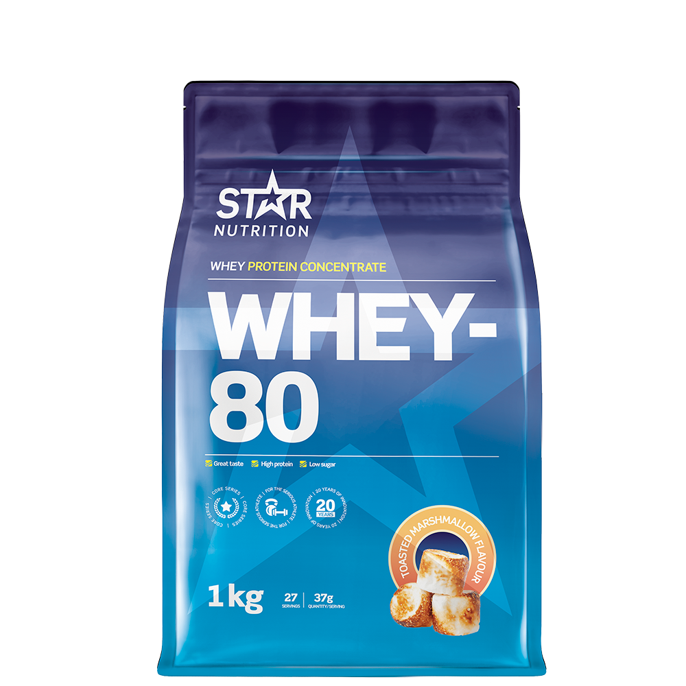 Whey-80 Vassleprotein 1 kg