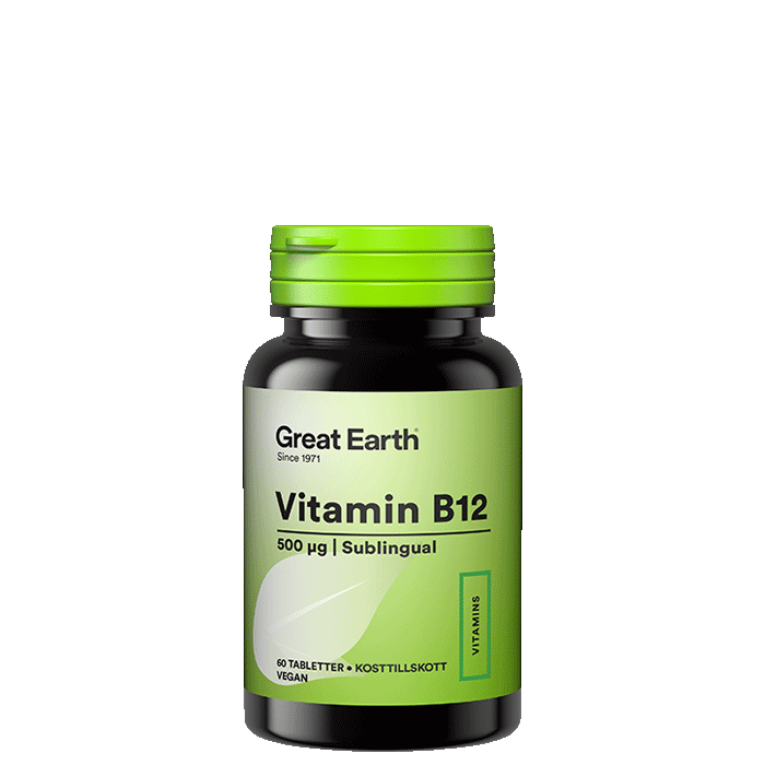 Bild av B12 Sublingual 500 mcg, 60 tabletter