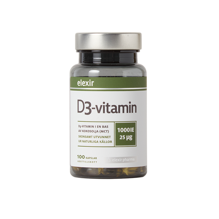 D3-vitamin 25 mcg 1000 IE 100 kapslar