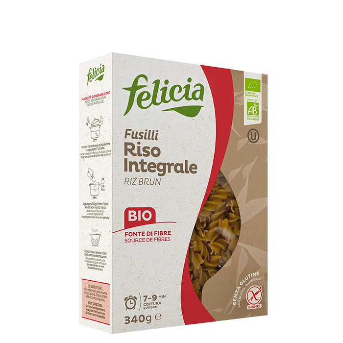 Bild av Fusilli di Riso Intergrale, Brown Rice Fusilli, 340 g