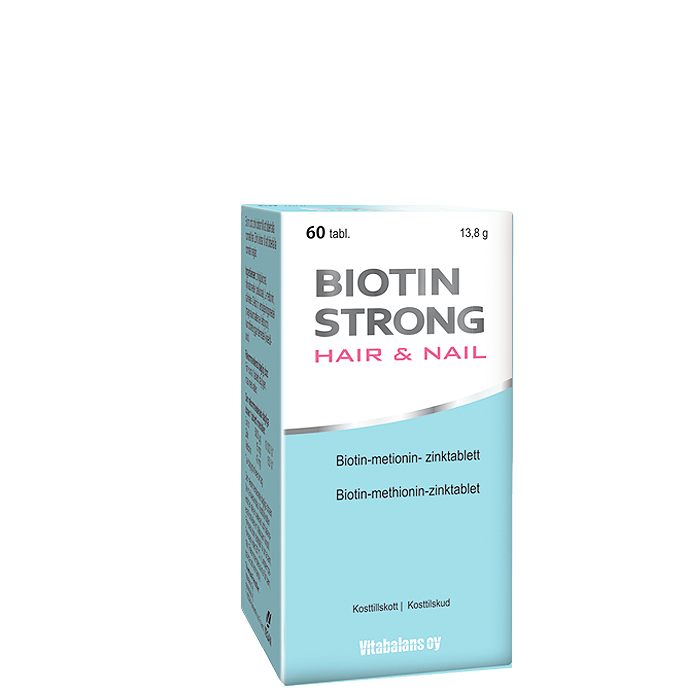 Biotin Strong Hair & Nail, 60 tabletter