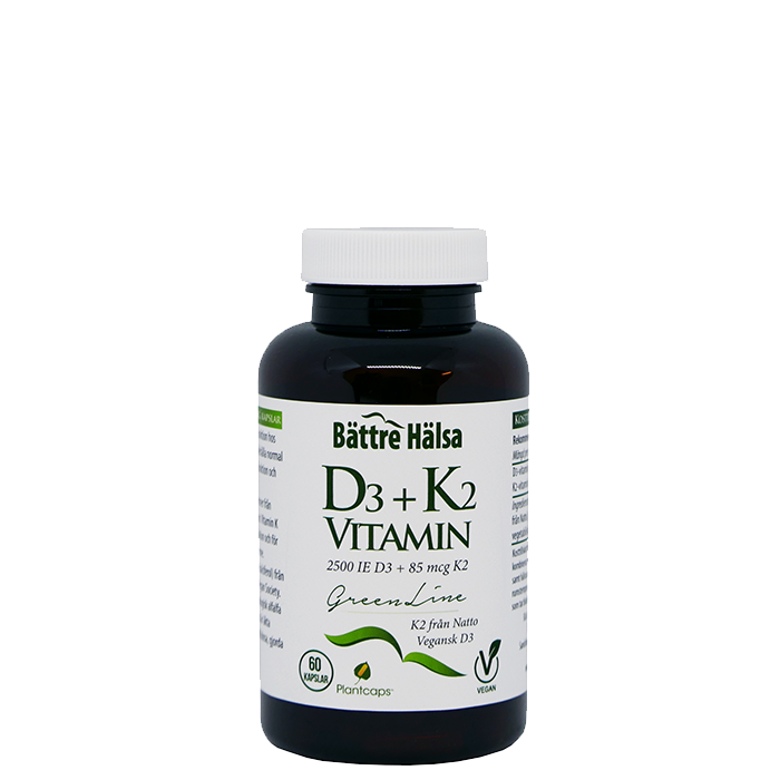 Bild av D3+K2 vitamin (Green Line), 60 kapslar
