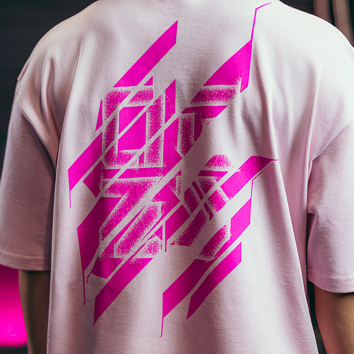 Nova Oversized T‑shirt Unisex Ljusrosa