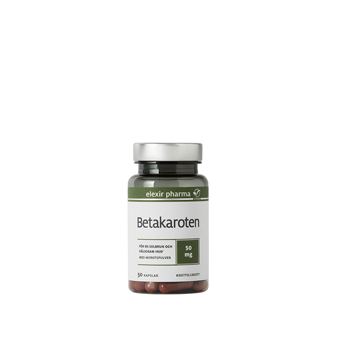 Betakaroten 50 mg 50 kapslar