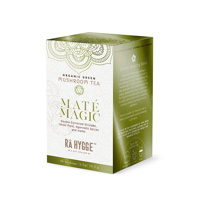 Maté Magic med Shiitake extrakt, gröntte och maté 16 påsar EKO