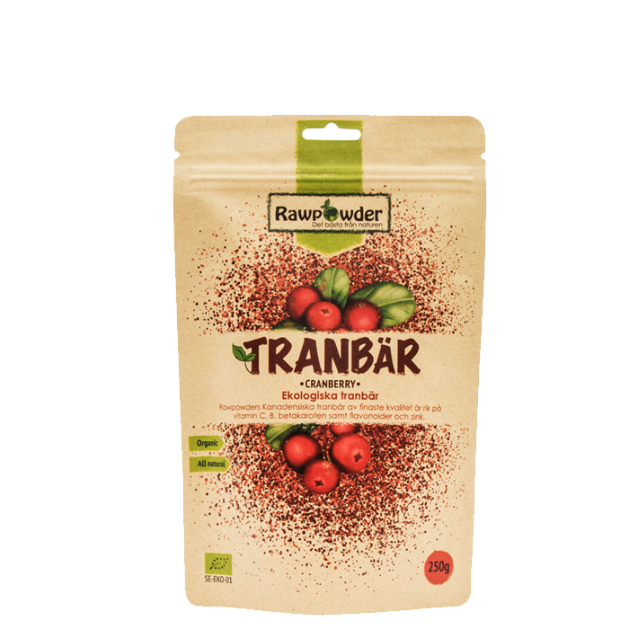 Ekologiska Tranbär 250 g
