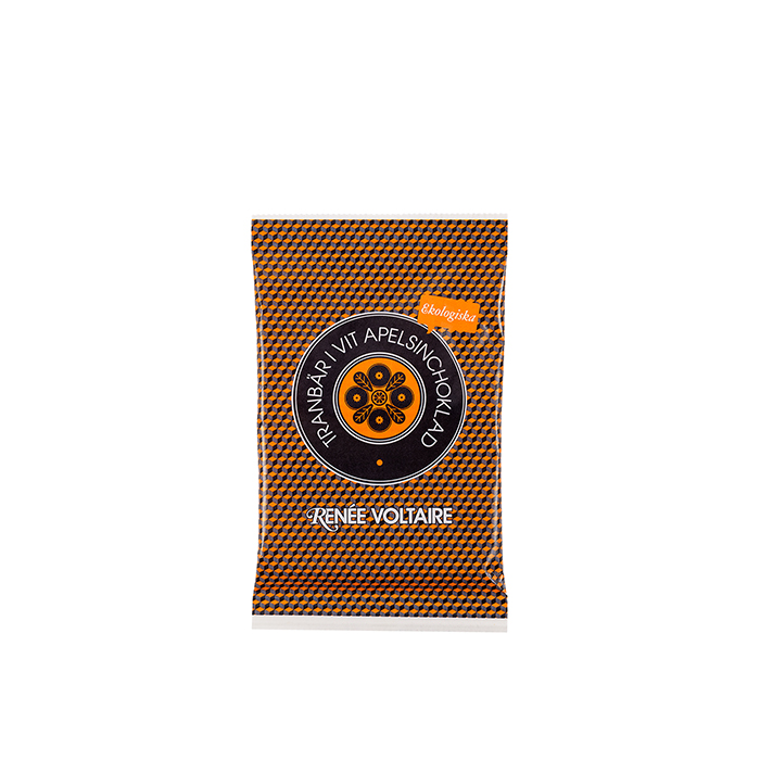 Tranbär i Vit Apelsinchoklad 45 g