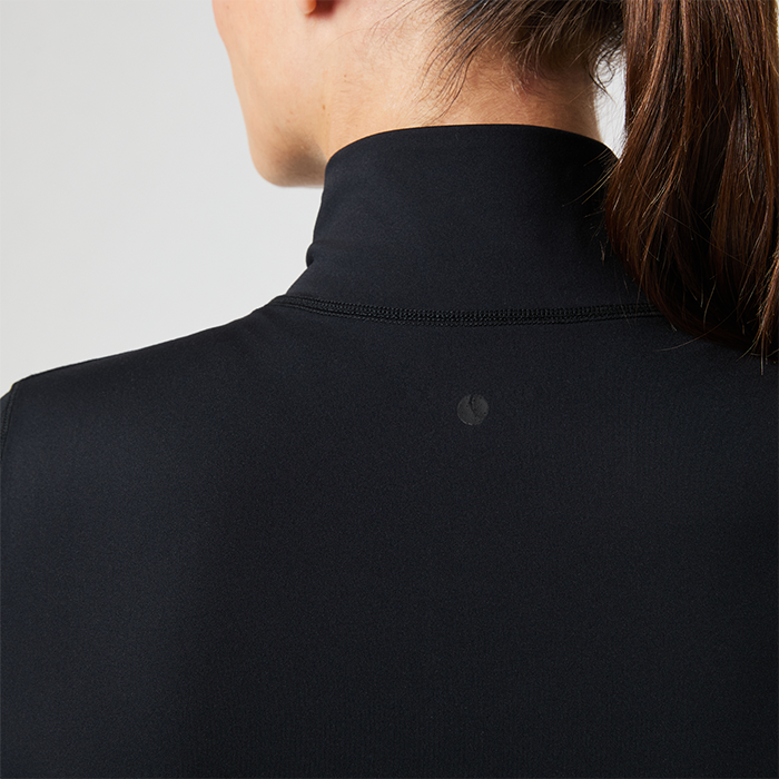 Borg Soft Zip Tr&ouml;ja Svart