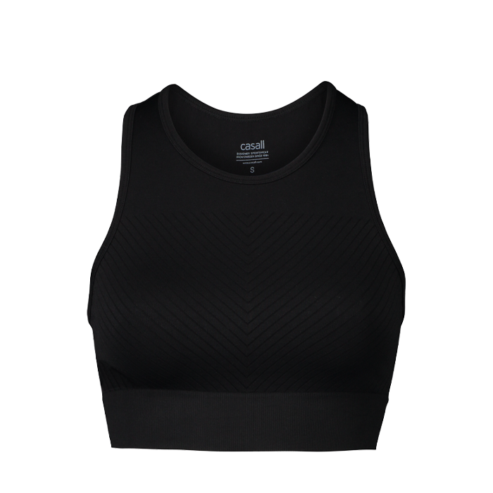 Casall Block Seamless Sport Top Black