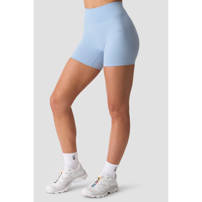 Smooth Seamless Midi Shorts Blå