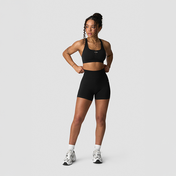 Smooth Midi Shorts Svart