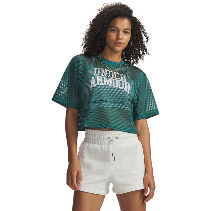 Football Mesh Crop Tee Gr&ouml;n