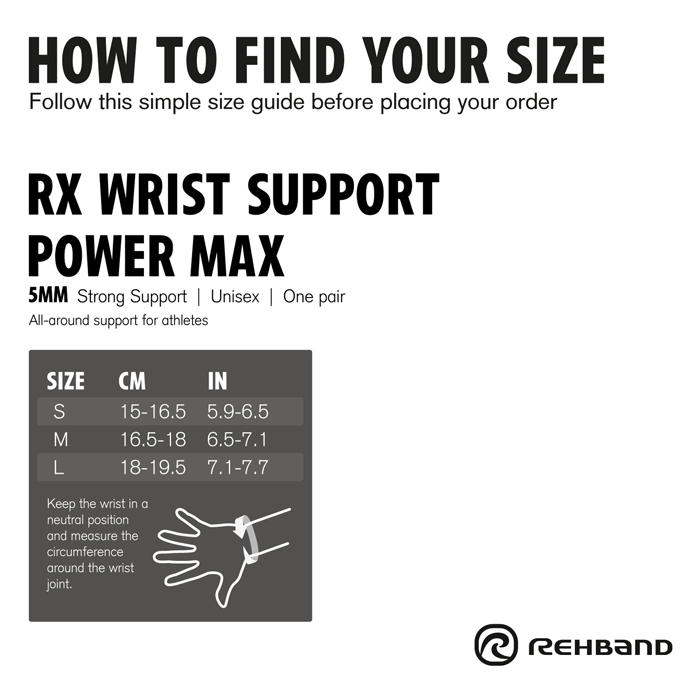 RX Handledsst&ouml;d Power Max Par Vit