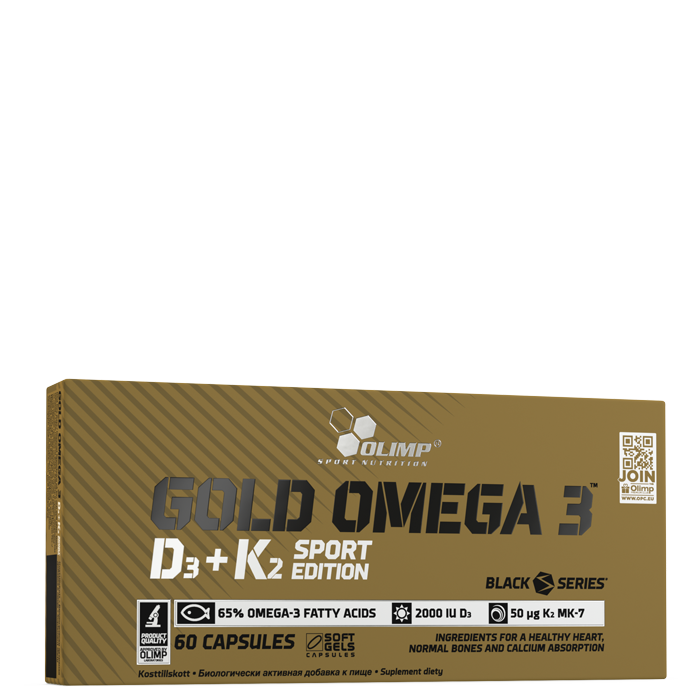 Gold Omega 3 D3+K2 Sport Edition, 60 caps