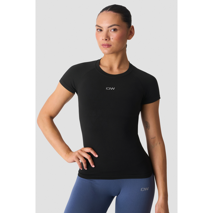 Smooth Seamless T-shirt Svart