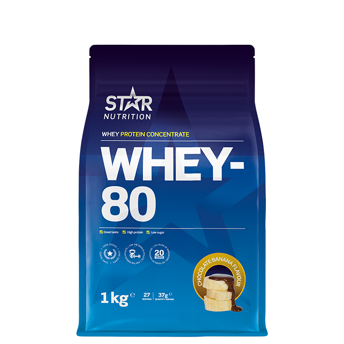 Whey-80 Vassleprotein 1 kg
