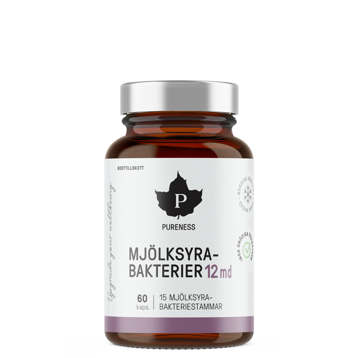 Mjölksyrabakterier 12 md 60 kapslar