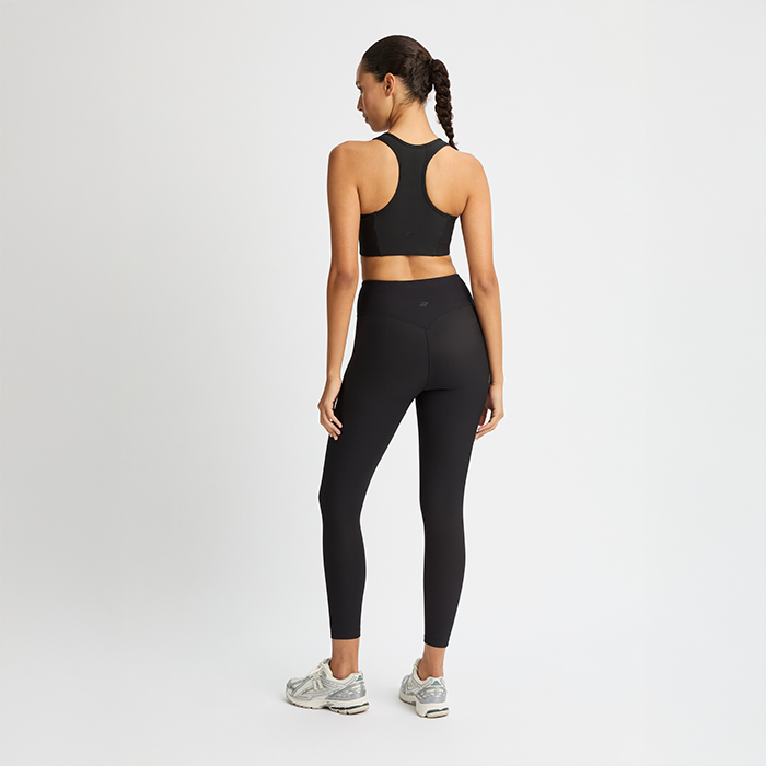 Ribbade Tights Svart