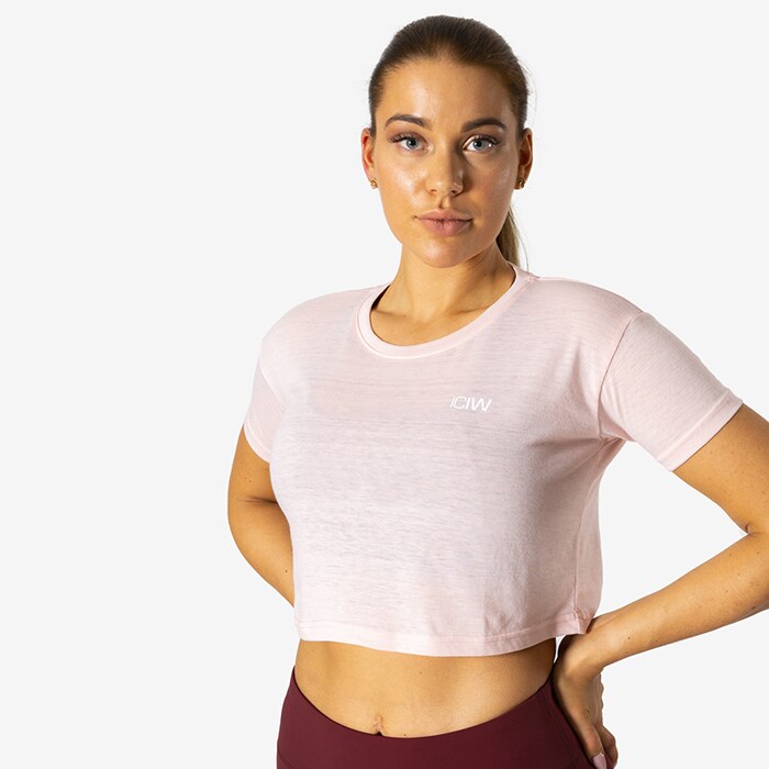Bild av Crop Top T-shirt, Dusty Pink