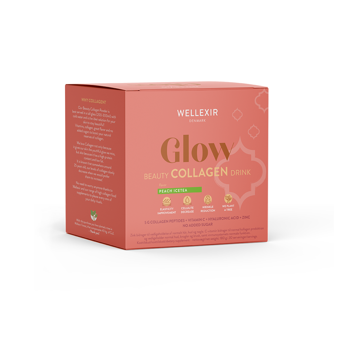 Glow Beauty Kollagen Dryck Persika Iste 30 st