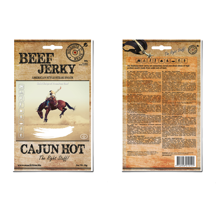 Beef Jerky, 50 g cajun_hot