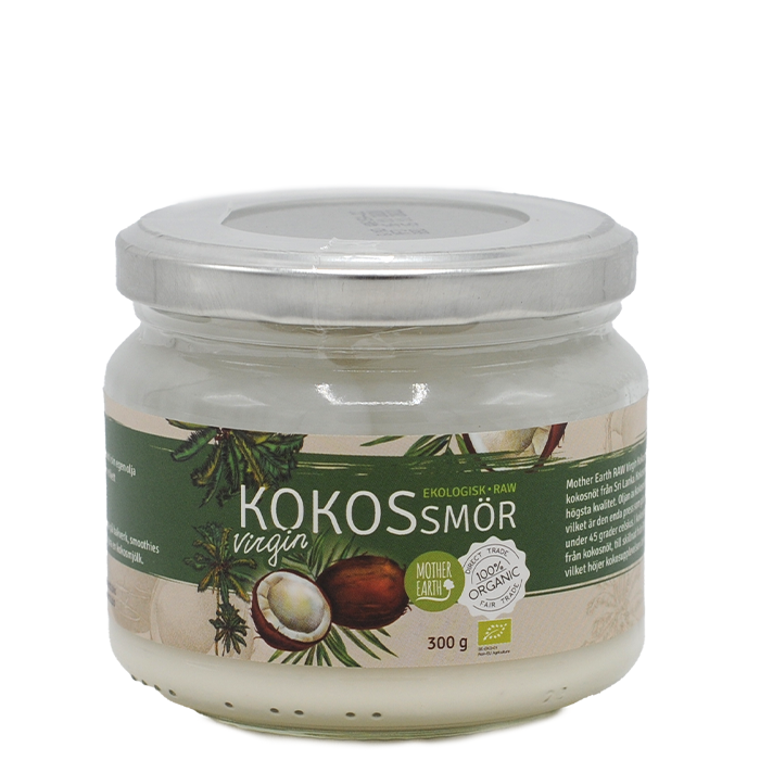 Kokossmör Premium Raw Ekologisk 300 g