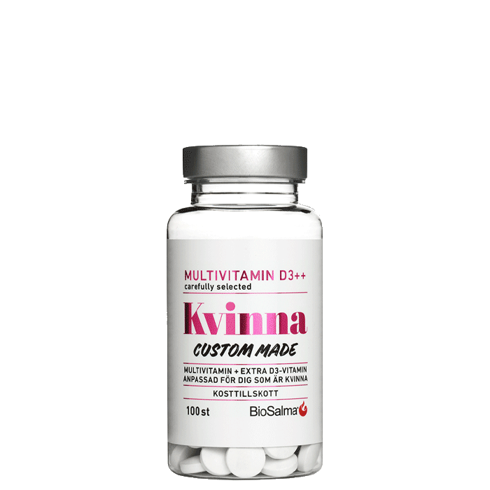 Multivitamin Kvinna D-vitamin++ 100 tabletter
