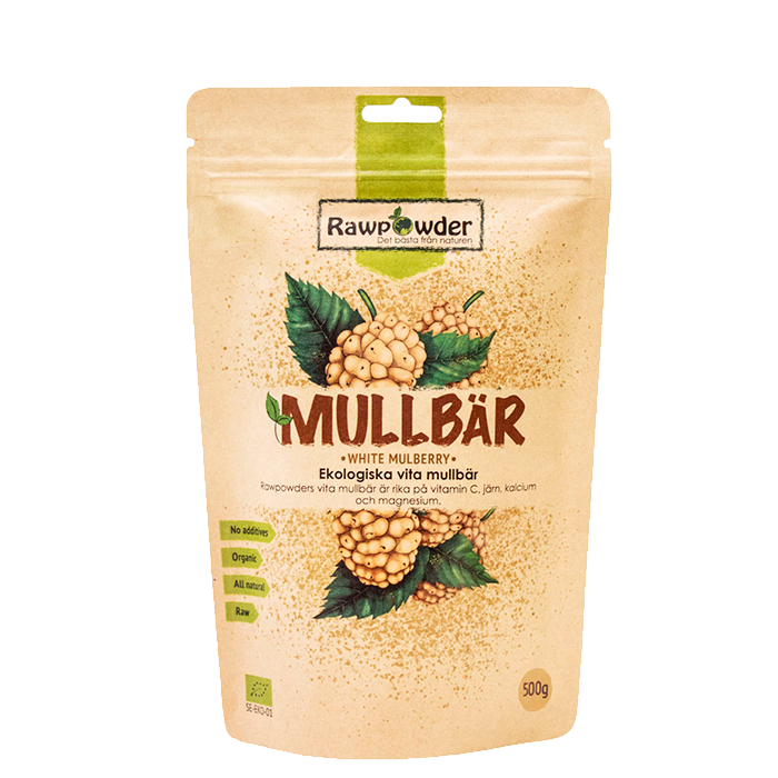 Ekologiska Vita Mullbär 500 g