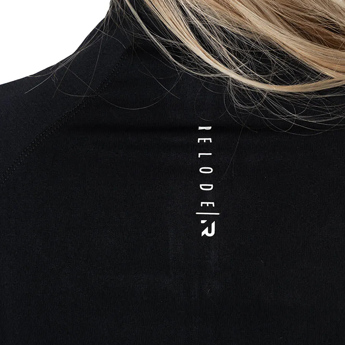 Aura Seamless Zip L&aring;ng&auml;rmad Svart