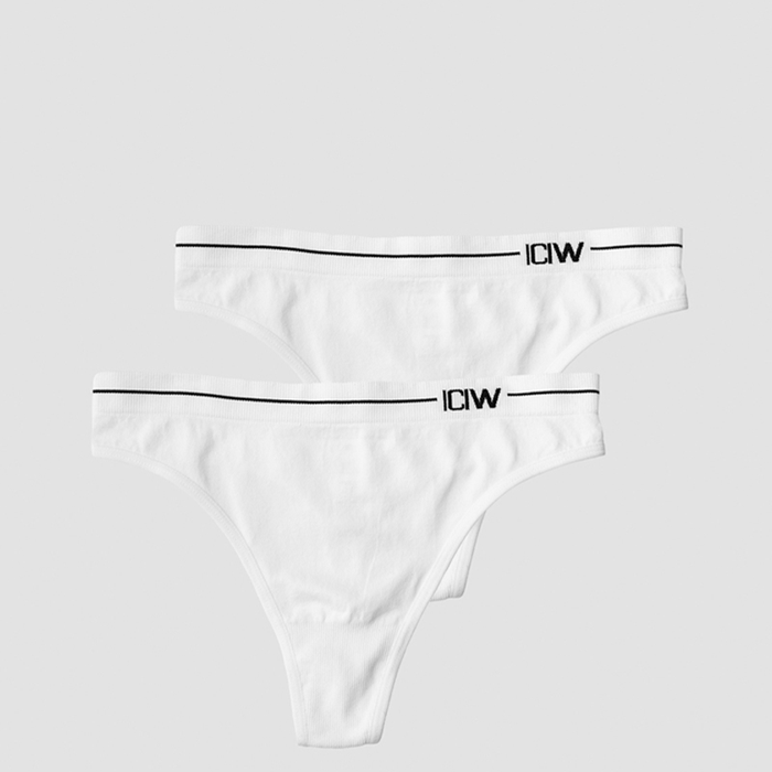 Everyday Seamless Thong 2-pack, White