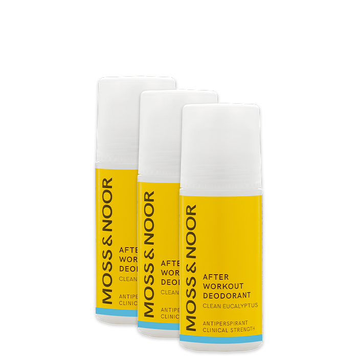 After Workout Deodorant Clean Eucalyptus 60 ml 3-pack