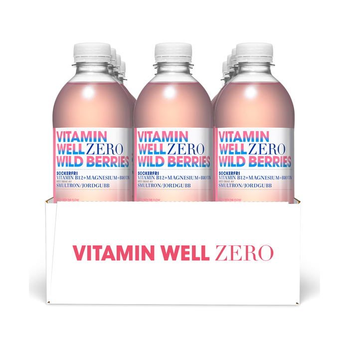 Zero Wild Berries 12-pack, Sockerfri Vitamindryck